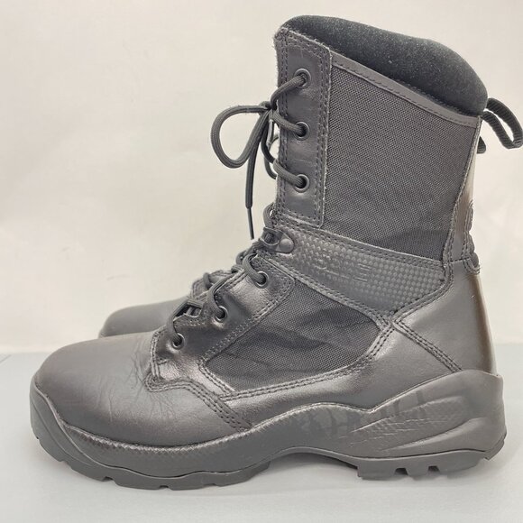5.11 Tactical ATAC 2.0 8” Boots Combat Duty Side Zip Leather Black Mens 12 - Picture 6 of 15